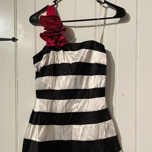 Modcloth Black and White Mystic Dress Small